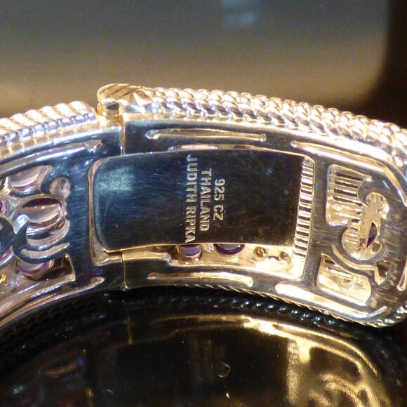 Judith Ripka Aurora Purple Amethyst Cuff Bracelet SMALL NIB - Picture 5 of 8